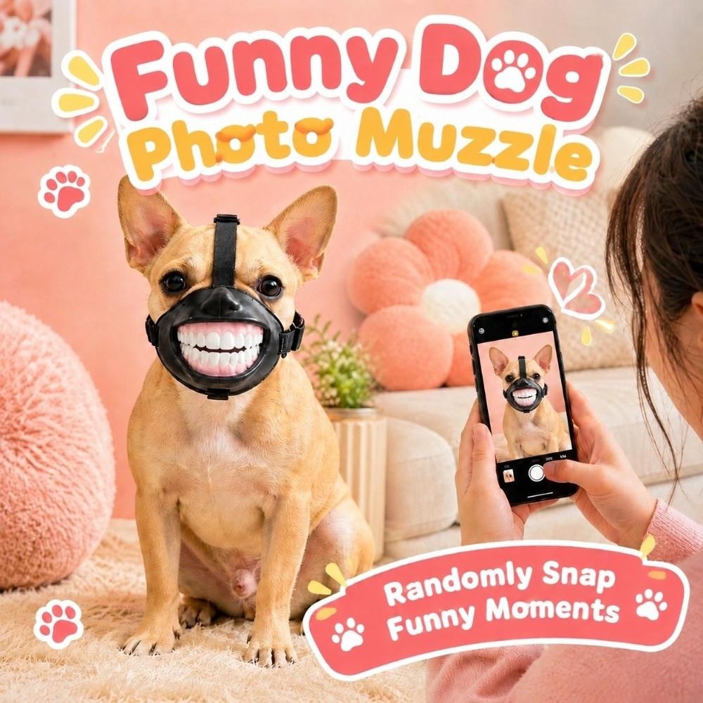 Adjustable Pet Mouth Cover Breathable Dog Costume Muzzle Novelty Funny Dog Muzzle Pet Party