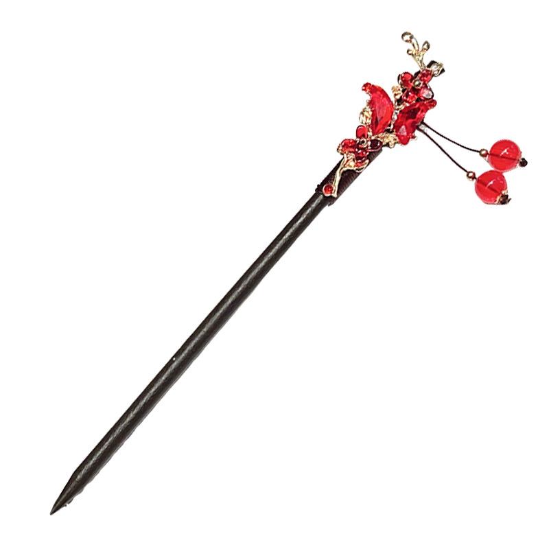 Elegante Haarnadel mit He Mu Quaste im Hanfu-Stil für Hochsteckfrisuren