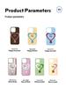 Tags: "Spreading Joy" - Metal Bracket Leather Heart Phone Case for iPhone 16 Pro Max, Anti-Fingerprint.