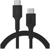 USB-C / USB-C Cable Greencell PowerFlex 120cm PD 100W Black Silicone