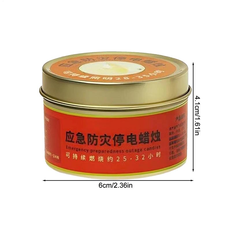 Long Lasting Candles Camping Candles Survival Candles Smokeless Long Burning Candles 24 Hours Portable Power Outage Candles Tea
