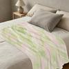 Postpartum Flannel Blanket - Anti-Pilling, Soft & Skin-Friendly, Minimalist Subtle Gradient, All-Season Warm Throw for Home, Cozy Indoor Leisure