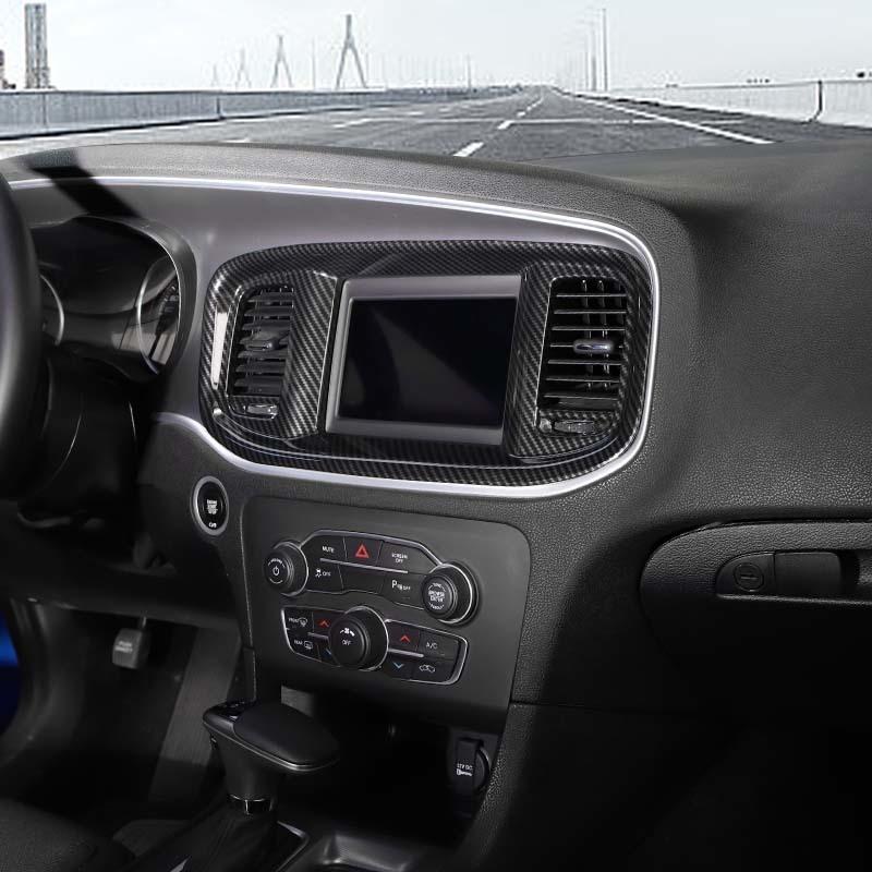ABS Navigatiepaneel Decoratie Beschermhoes Sticker Geschikt Voor Dodge Charger 2015 En Hoger Auto Interieur Accessoires