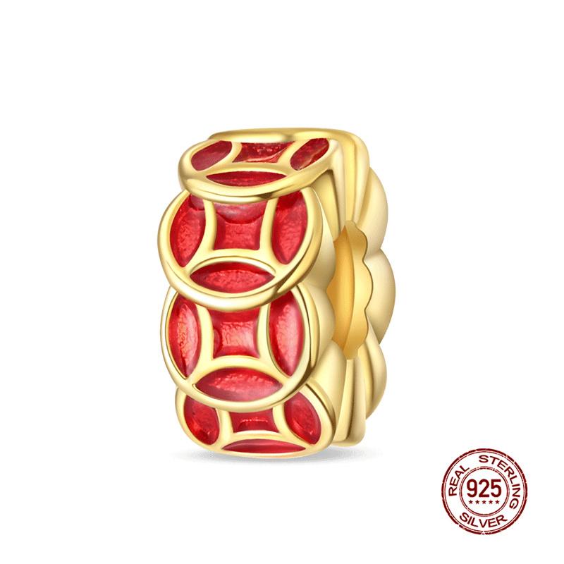 New In Charm Copper Lucky God Of Wealth Charms Beads Fit 3Mm Original Bracelet Necklace Women Diy Fine Jewelry Gift