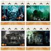 Graveyard Skull Background Ghosts 2025 Halloween Party Horror Night Theme Wall Decoration Banner Baby Backdrop Studio Photo Prop