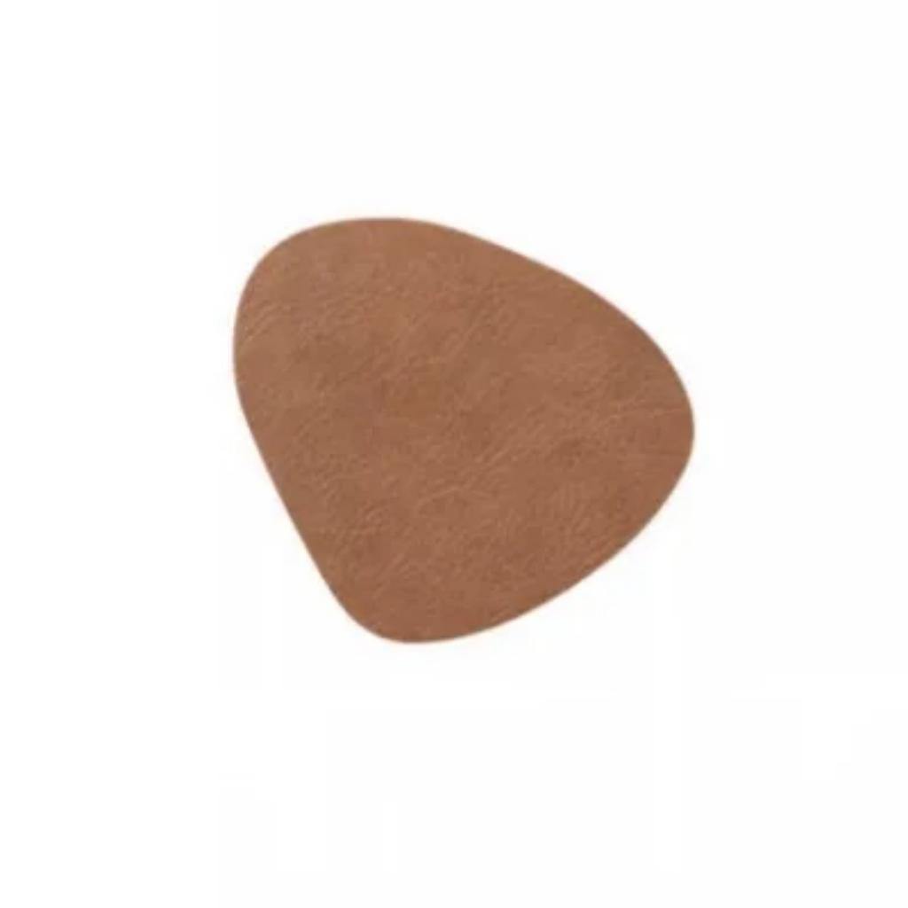 Shaped Cowhide Pattern Coasters Waterproof Heat Insulation Non-slip Mats PU Leather Plate Mat Bowl Cups Things for The Kitchen