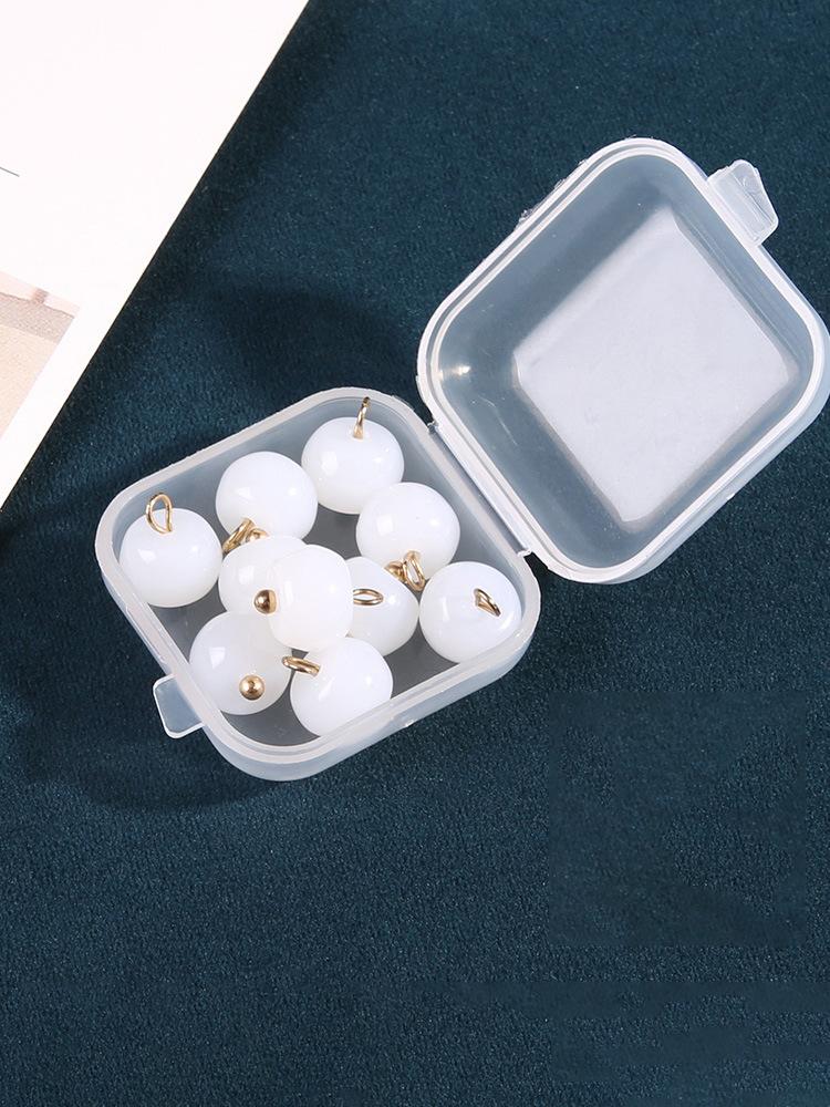 10 Stück Harz Imitation Jade Knöpfe Damenbekleidung Cheongsam Antike Hanfu Tang-Stil Perlenknöpfe Vielseitige Hemdknöpfe