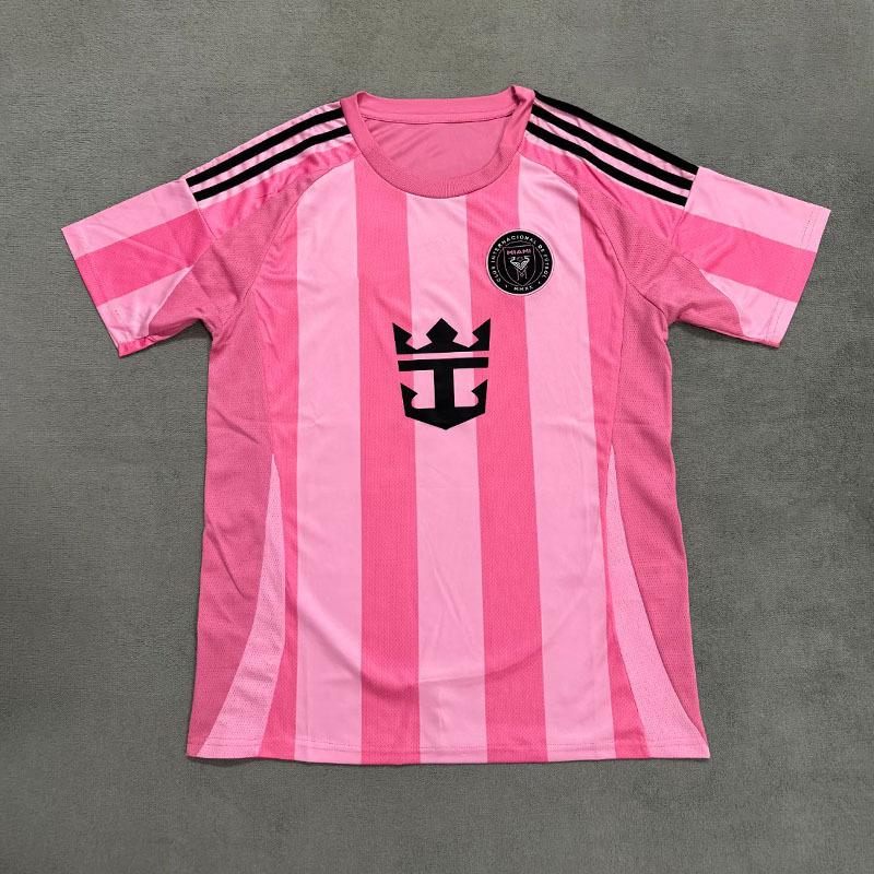 2025 Miami International Home Jersey 3D Printed T-Shirt Adult Casual Quick-Drying Sports T-Shirt Simple Casual Pink Top