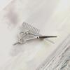 Men's Korean Barber Brooch: Diamond Scissors and Comb Pin for Suits and Ties