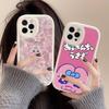 Interessante O-Opanchu Cartoon U-Usagi Handyhülle Für IPhone 16 15 14 13 12 11 Pro Max Plus Leder Stoßfeste Hülle