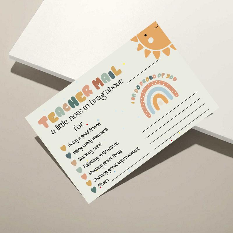 50 Cards, Email Cards, Greeting Cards, Teacher Classroom Supplies, Positive Behavior Incentives, Postcards, Blank Spaces Can Be Handwritten