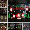 Klassische Weihnachtsfensteraufkleber mit Weihnachtsmann für eine magische Feiertagsatmosphäre
