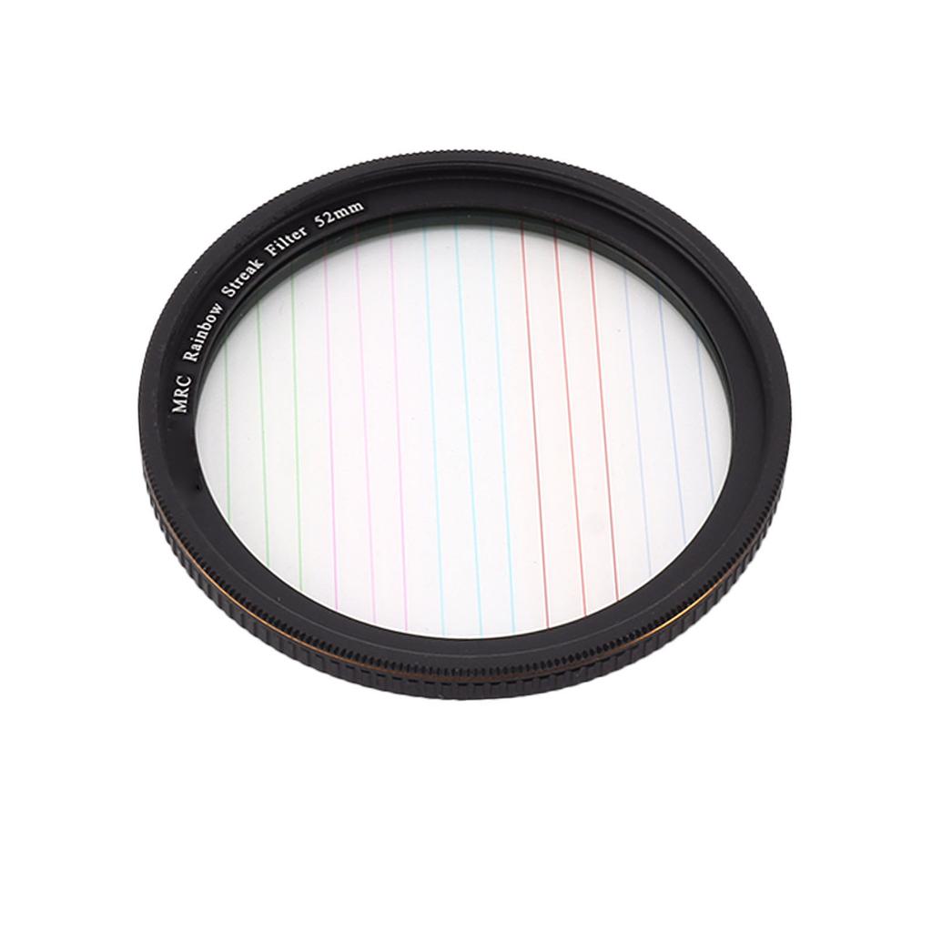 Colorful Streak Star Filter Micro SLR Camera Dot to Line Filters Special Effects Camera Filters for Night Scenes 52mm
