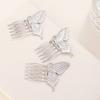 Butterfly Small Hair Comb Clip Exquisite Graceful Butterfly Hair Comb Gold Sliver Inserted Comb Women Girls Elegant Accessories