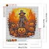 40x40cm Halloween Pumpkin Skull 5D DIY Full Drill Round Diamond Painting Kit