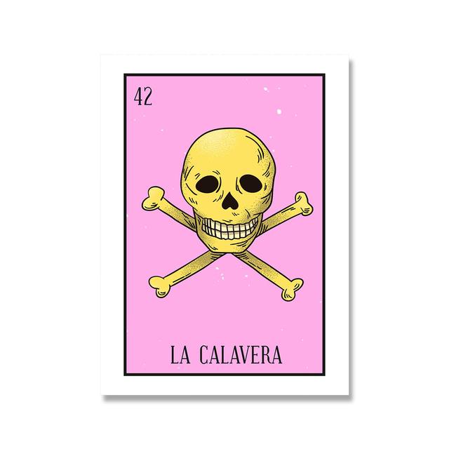 Abstract Mexican Tarot Poster and Prints Nordic Wall Art Pictures Colorful Lottery Canvas Painting for Living Room Home Decor