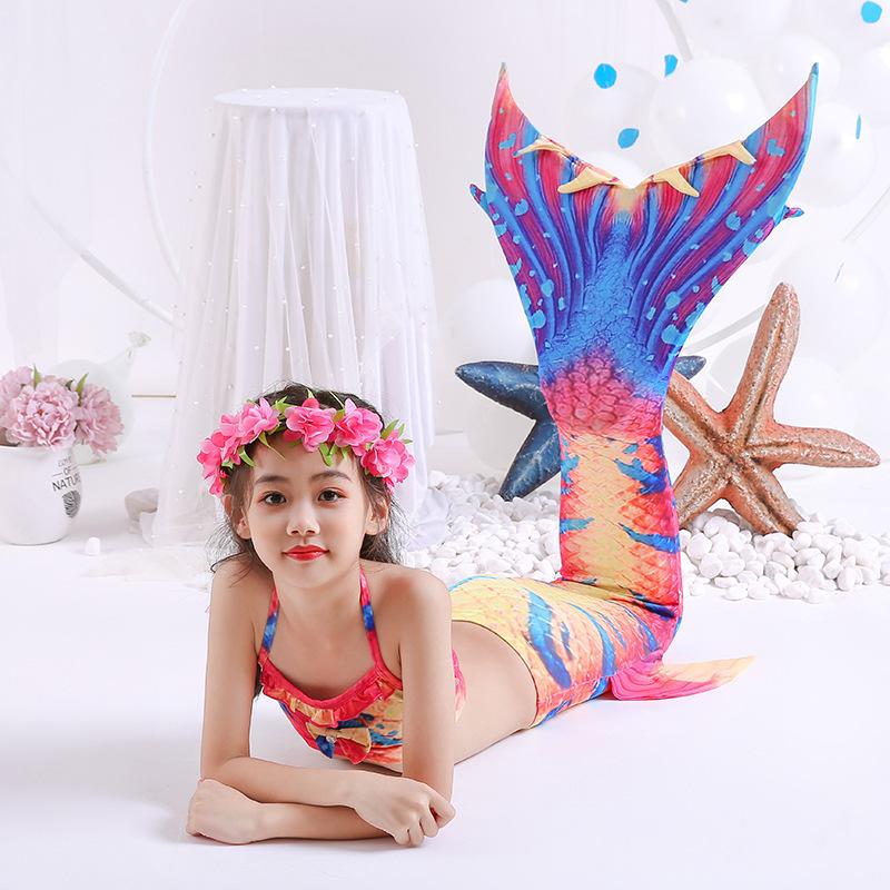 Ghnatygren summer new girls mermaid swimsuit bikini for outdoor beach