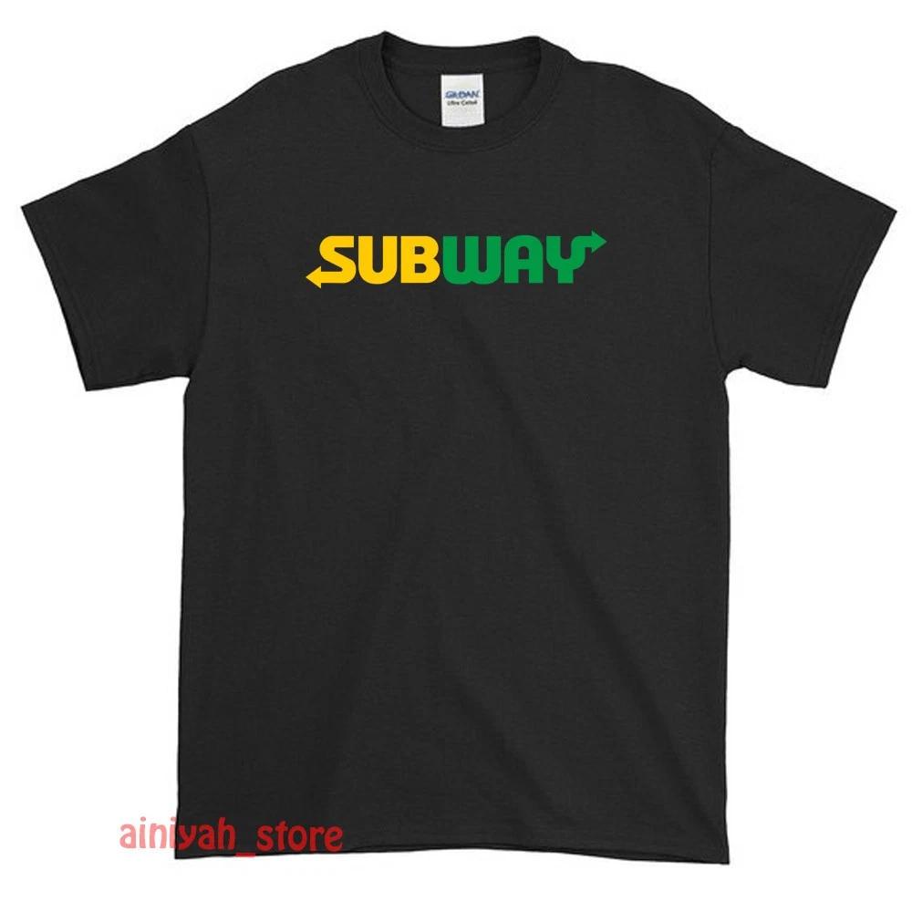 New Subway Food Restaurant Logo Men s Funny T shirt USA Size S-XXL S
