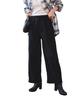 WEGO Easy Warm Perfect for Fall and Size Black Wide-leg Velvet-Lined Pants, Pants, Winter, Gift, Casual, Women's, L,