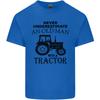 Old Unisex With a Tractor Driver Farmer Farm Unisexs Light Cotton TShirt