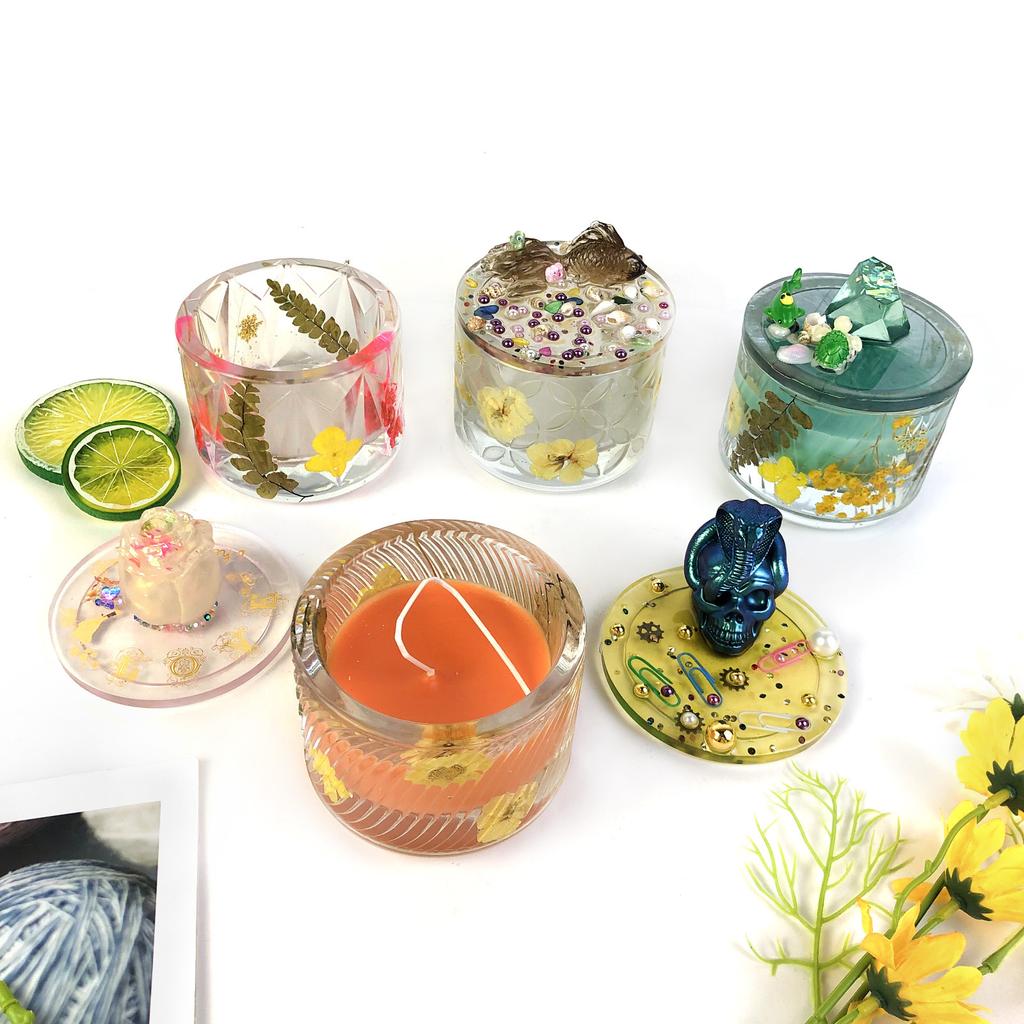 Handy DIY Flower Planter Dropping Glue Mold Flexible Crystal Silicone Mold for Jewelry Making Decorations Silicone Mold