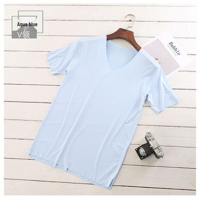 Men's Ice Silk Short Sleeve T-shirt - Popular in Southeast Asia