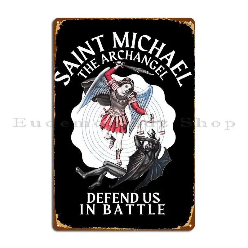 Saint Michael Metal Plaque Poster Pub Plates Cinema Club Personalized Cave Tin Sign Poster