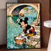 Disney 5D diamond painting set Mickey Mouse laundry DIY handmade diamond painting art production diamond decorative painting