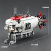 MOC Figurine City Series Deep-Sea Exploration Deep-Diving Submarine Building Blocks Submarine Model Research Vessel Display Toy