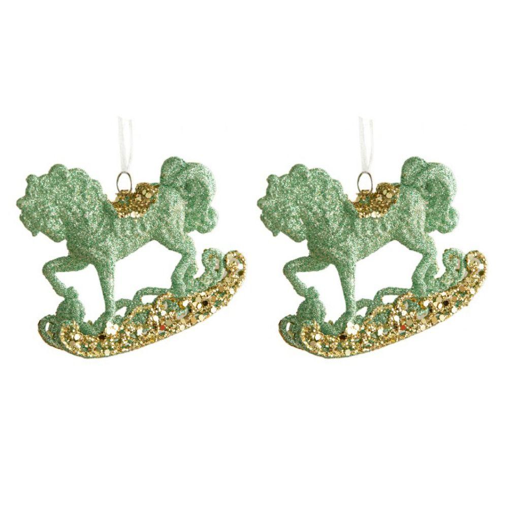 3D Green Butterfly Christmas Pendant Starfish Bell Merry Christmas Ornament  Christmas Day