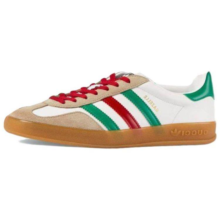 

Adidas Gazelle White Green Red Women Sneakers Oatmeal 726488-AAA43-9547 35.5