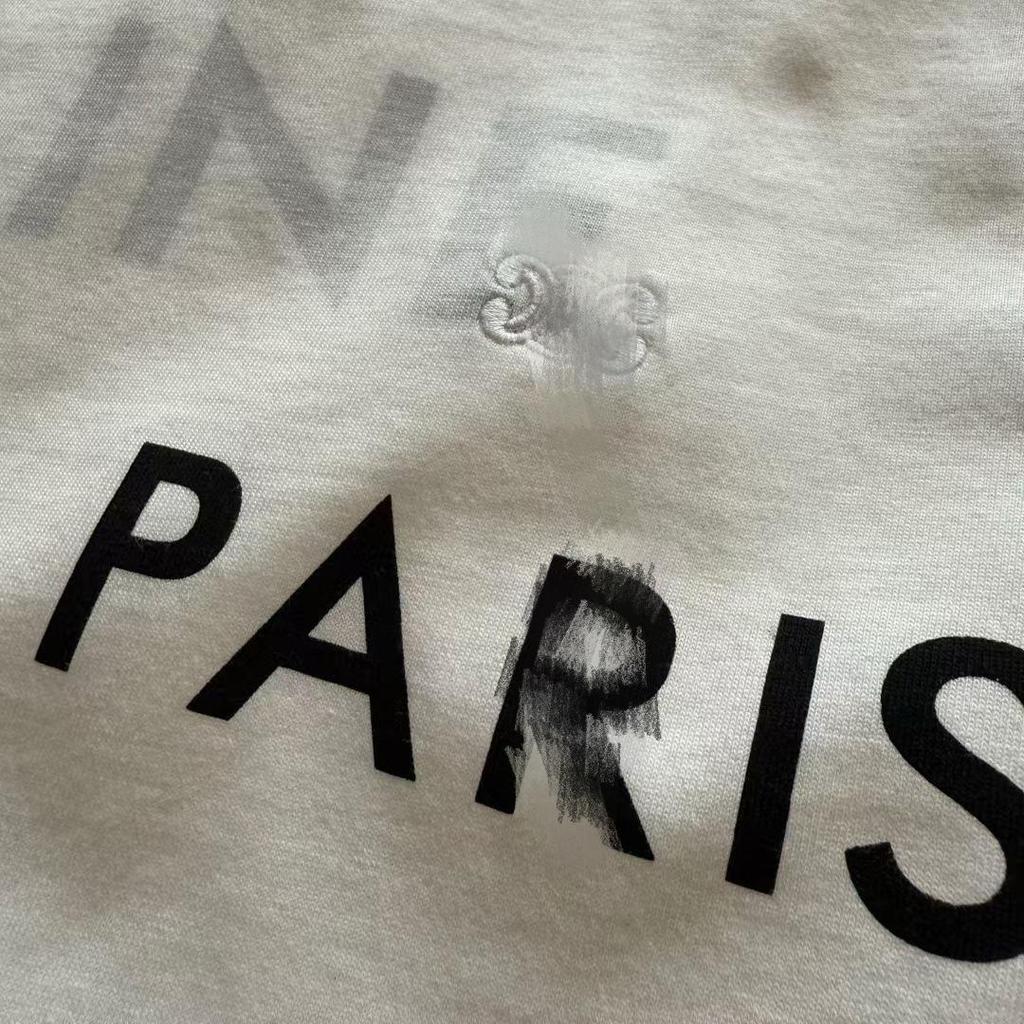 T-shirt Unisexe à Manches Courtes avec Logo Dessiné