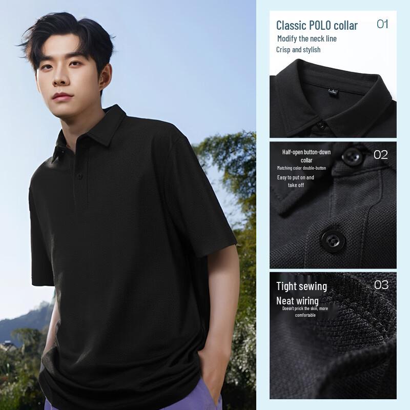 JEANSWEST LIFE Men's Heavy Pique Polo Shirt