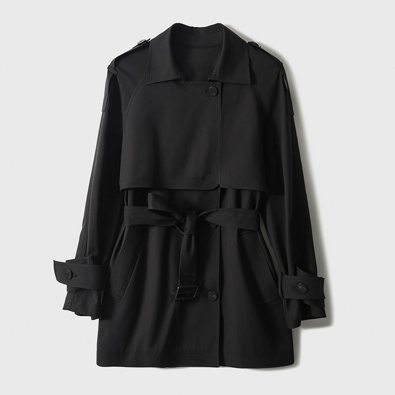 

Легкий и не мнется! Тренч длинный/короткий, модная куртка с трехмерным силуэтом, женская одежда на весну и осень, весна XL