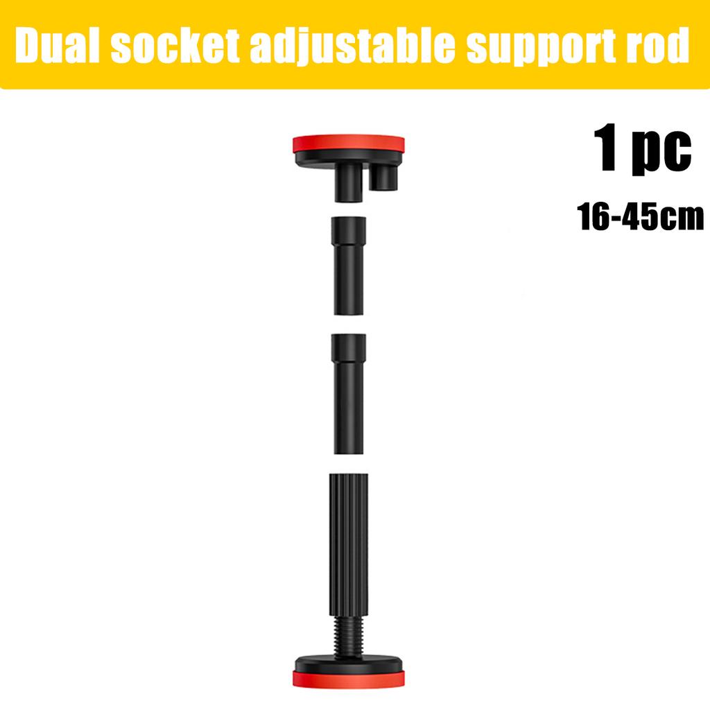 1PCS Black Adjustable Bed Frame Anti-Shake Tool, Headboard Stoppers,Load Bearing Adjustment Support Rod, Easy To Install