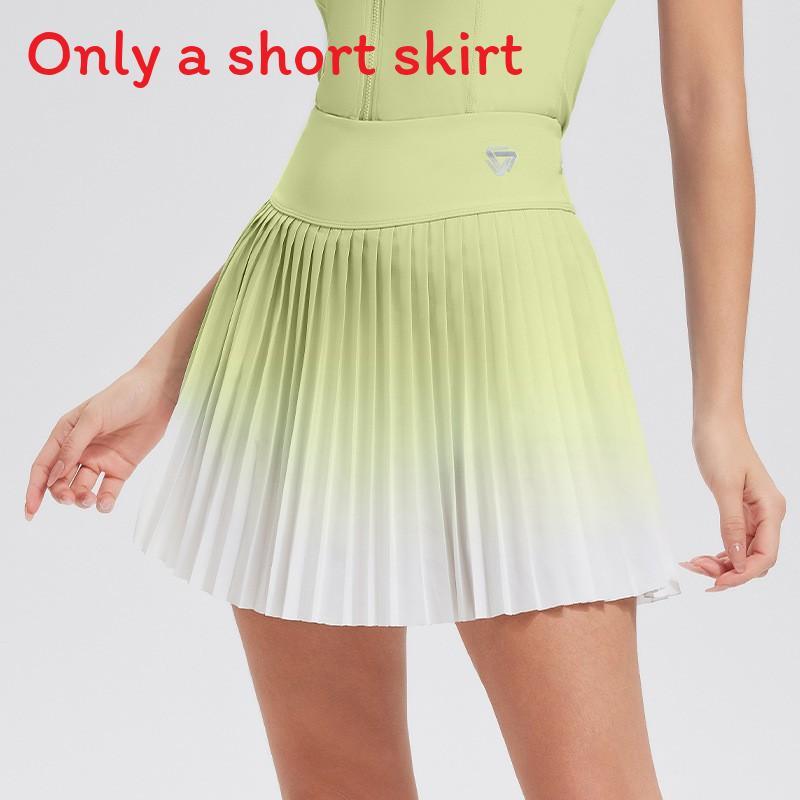 Tennis Skirt Spring Summer Fabric High Waist Pleated Activewear For Women