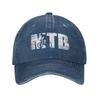 Custom Cotton Distressed Look MTB Baseball Cap Women Unisex Adjustable Gift For Mountain Bikers Racing Bike Cyclist Dad Hat Summer