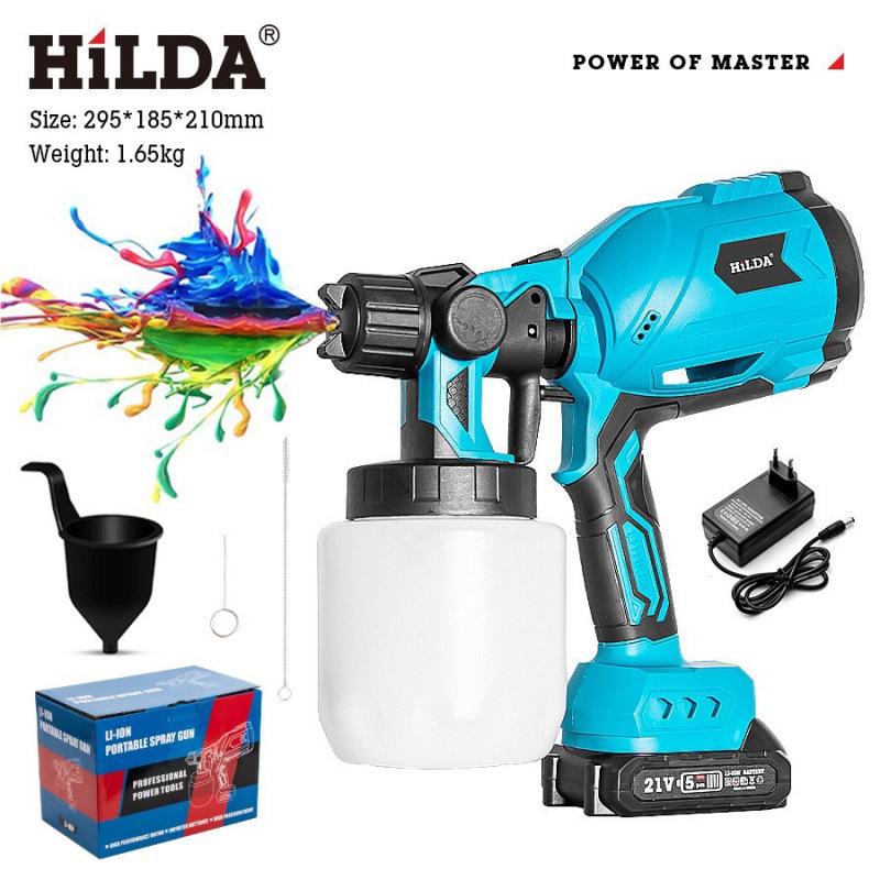 Rechargeable High-Power Electric Spray Gun with High Atomization