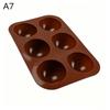 Silicone Half Sphere Baking Mold Reusable 6/15/24 Holes Non-Stick for Ice Cream Chocolate Holiday Baking DIY Gift Making
