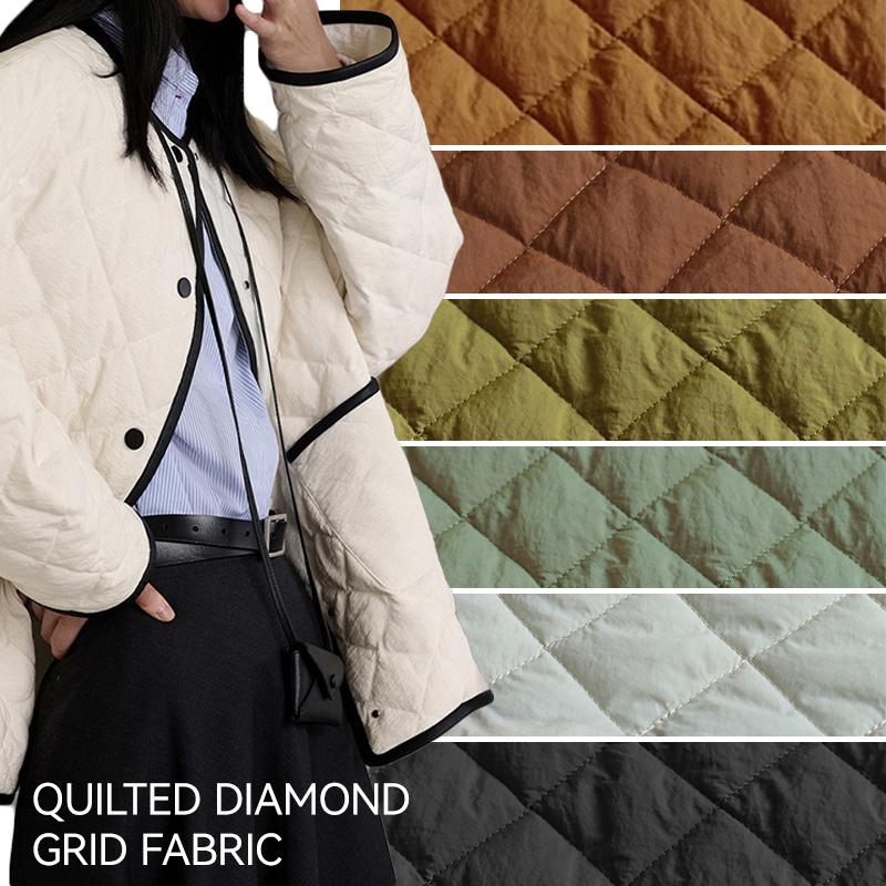 Quilted Cotton Linen Fabric Thicken Padded Fabric For DIY Down Coat Lining Jacket Home Texture DIY Sewing Patchwork Accessorie