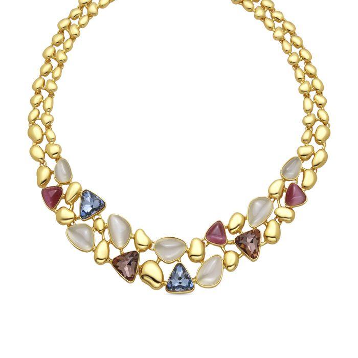 Collier - LUXENTER - Naxmo - Or 18k - Plaqué or - Doré