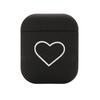 Cute Heart Couples Case Hard PC Earphone Case Cute Design Charging Box Case  FOR Airpods 2