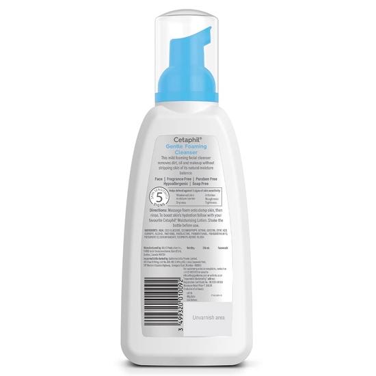 Cetaphil Face Wash Gentle Foaming Cleanser For All Skin Types - 236 Ml| Foaming Face Wash With Vitamin E, B5