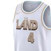 Nike NBA Quick-Dry Printed City Edition Jersey Vest SW Fan Version 2022-23 Season Cavaliers Mobley 4 Unisex jersey White DO9589-102