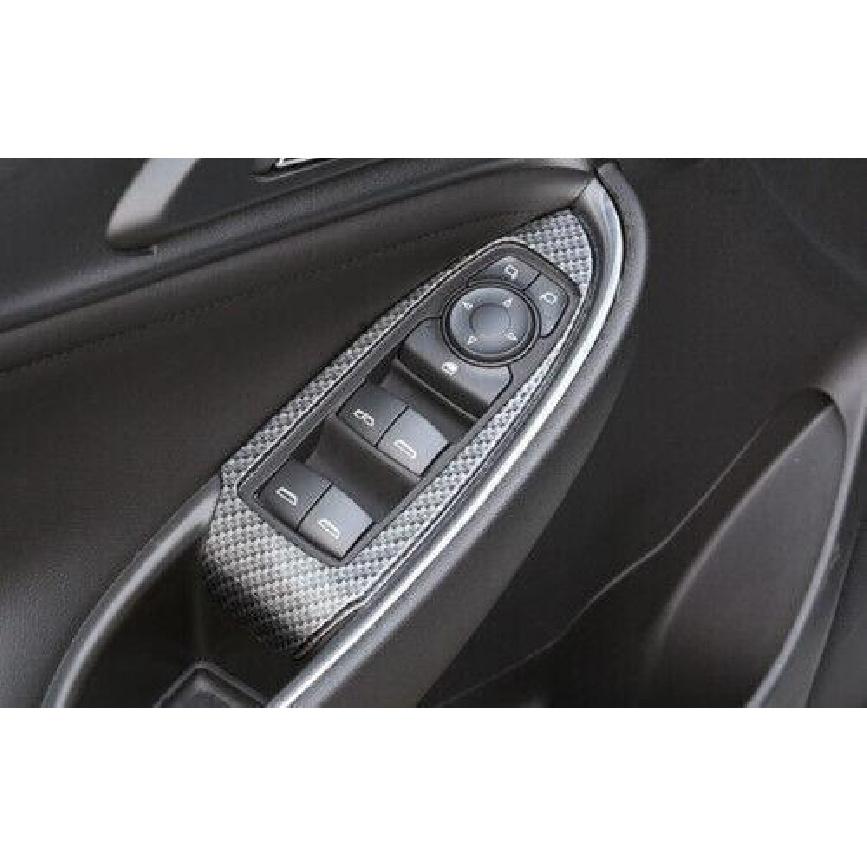 Fit For Chevrolet Malibu 2016-23 Carbon Fiber Door Window Switch Lift Cover Trim