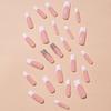 Extended water pipe wearing nail piece flash rectangular fake nail finished wholesale falsenails starry sky gradual change