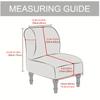 Solid Color Velvet Armless Chair Cover Stretch Dust-Proof Accent Chair Cover Single Sofa Slipcover For Bar Counter El Decor