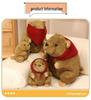 Red Scarf Marmot Plush Toy - Cute Mouse Figurine & Realistic Beaver with Big Incisors, Perfect Kids' Birthday Gift