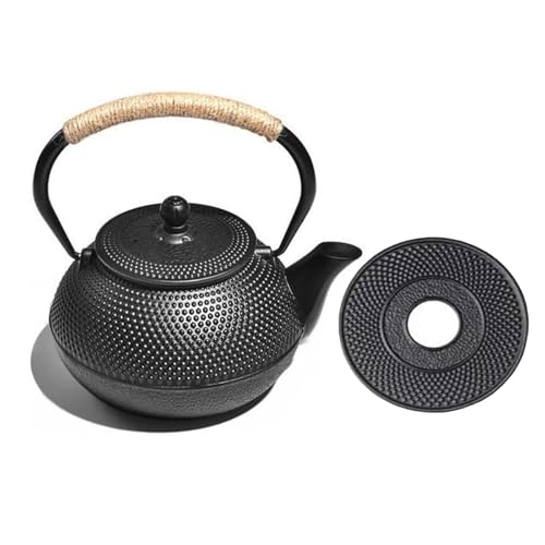 Чугунный чайник с ситечком - Стильный чугунный чайник, Традиционное ремесло, Подарок (0,6 л)