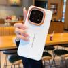 Luxury Cross Texture Leather Design Case For Vivo iQOO 15 and iQOO 13 Slim Orange Camera Ring Shockproof Case Cover